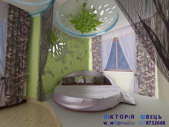 Интерьер квартиры: Спальня родителей с миникабинетом